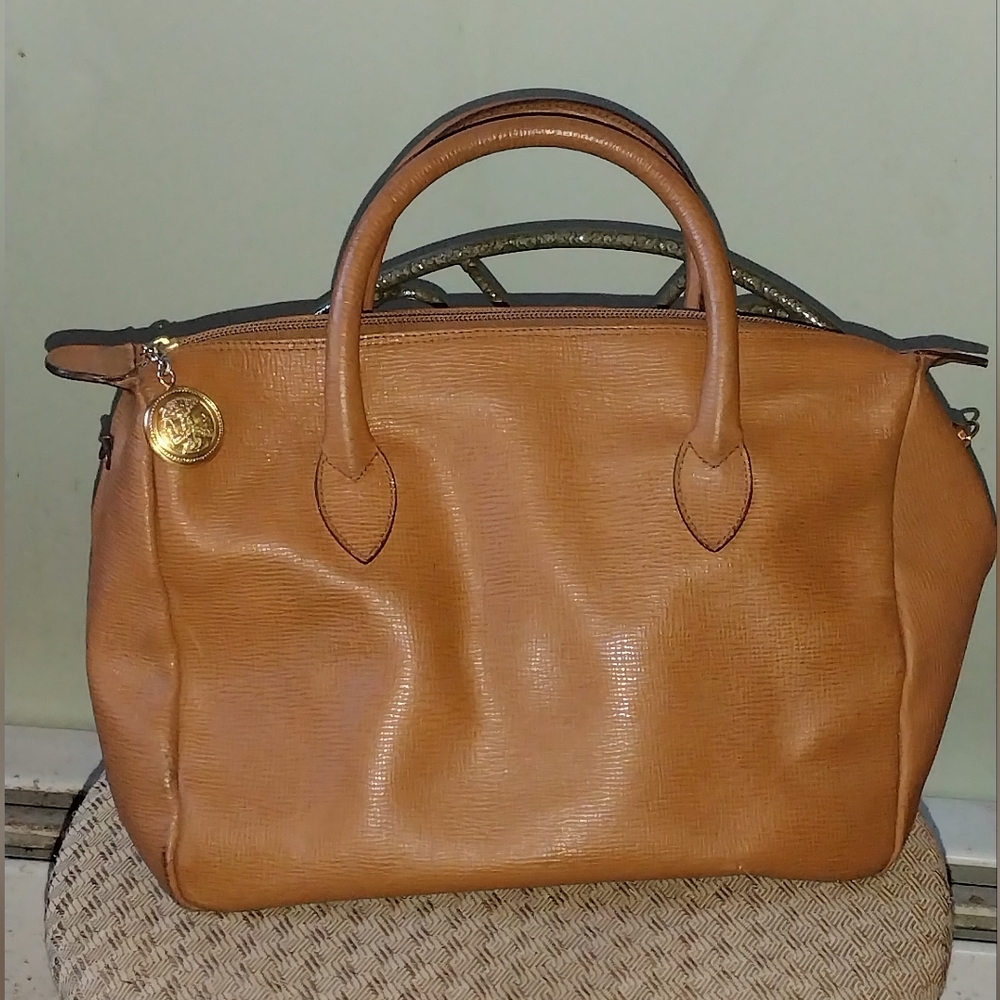 AUTHENTIC Fendi Vintage Tan Leather Handbag